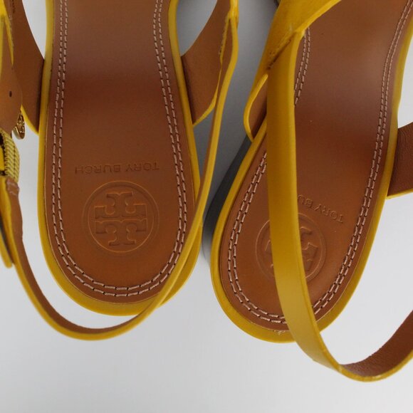 NEW Tory Burch Mini Benton Wedged Suede Sandals - Picture 13 of 16